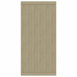 VidaXL Buffet Blanc et chêne sonoma 88x30x65 cm Aggloméré -Buffets & bahuts Soldes image 5 800689