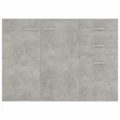 VidaXL Buffet Gris béton 105x30x75 cm Aggloméré 10 VidaXL Buffet Gris béton 105x30x75 cm Aggloméré -Buffets & bahuts Soldes image 5 800697
