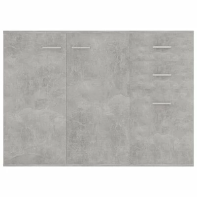 VidaXL Buffet Gris béton 105x30x75 cm Aggloméré 5 VidaXL Buffet Gris béton 105x30x75 cm Aggloméré – Image 5