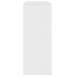 VidaXL Buffet Blanc 110x30x75 cm Aggloméré -Buffets & bahuts Soldes image 5 800702