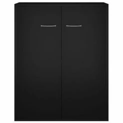 VidaXL Buffet Noir 60x30x75 cm Aggloméré -Buffets & bahuts Soldes image 5 800730