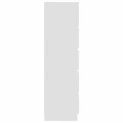 VidaXL Buffet à tiroirs Blanc 60x35x121 cm Aggloméré -Buffets & bahuts Soldes image 5 801409