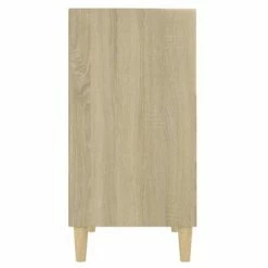 VidaXL Buffet Blanc et chêne sonoma 57x35x70 cm Aggloméré -Buffets & bahuts Soldes image 5 806054