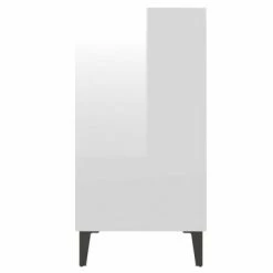 VidaXL Buffet Blanc brillant 57x35x70 cm Aggloméré -Buffets & bahuts Soldes image 5 806064