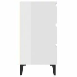 VidaXL Buffet Blanc brillant 60x35x69 cm Aggloméré -Buffets & bahuts Soldes image 5 806100