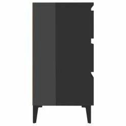 VidaXL Buffet Gris brillant 60x35x69 cm Aggloméré 10 VidaXL Buffet Gris brillant 60x35x69 cm Aggloméré -Buffets & bahuts Soldes image 5 806102