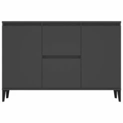 VidaXL Buffet Gris 104x35x70 cm Aggloméré 10 VidaXL Buffet Gris 104x35x70 cm Aggloméré -Buffets & bahuts Soldes image 5 806114