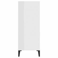 VidaXL Buffet Blanc brillant 57x35x90 cm Aggloméré -Buffets & bahuts Soldes image 5 806136
