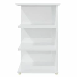 VidaXL Armoire latérale Blanc brillant 35x35x55 cm Aggloméré -Buffets & bahuts Soldes image 5 806280