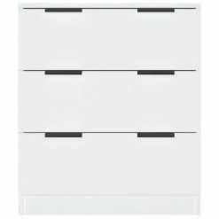VidaXL Buffet Blanc 60x30x70 cm Bois d'ingénierie -Buffets & bahuts Soldes image 5 811070