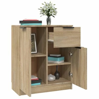 VidaXL Buffet Chêne sonoma 60x30x70 cm Bois d'ingénierie 5 VidaXL Buffet Chêne sonoma 60x30x70 cm Bois d'ingénierie – Image 5