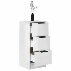 VidaXL Buffets 2 pcs Blanc brillant 30x30x70 cm Bois d'ingénierie 10 VidaXL Buffets 2 pcs Blanc brillant 30x30x70 cm Bois d'ingénierie -Buffets & bahuts Soldes image 5 811164