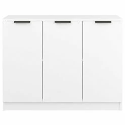 VidaXL Buffet Blanc 90,5x30x70 cm Bois d'ingénierie 10 VidaXL Buffet Blanc 90,5x30x70 cm Bois d'ingénierie -Buffets & bahuts Soldes image 5 811187