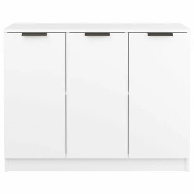 VidaXL Buffet Blanc 90,5x30x70 cm Bois d'ingénierie 5 VidaXL Buffet Blanc 90,5x30x70 cm Bois d'ingénierie – Image 5