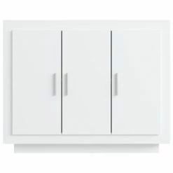 VidaXL Buffet Blanc 92x35x75 cm Bois d'ingénierie -Buffets & bahuts Soldes image 5 811835
