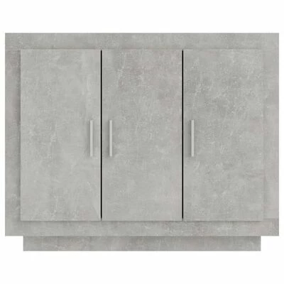 VidaXL Buffet Gris béton 92x35x75 cm Bois d'ingénierie 5 VidaXL Buffet Gris béton 92x35x75 cm Bois d'ingénierie – Image 5