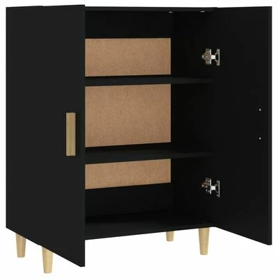 VidaXL Buffet Noir 70x34x90 cm Bois d'ingénierie 5 VidaXL Buffet Noir 70x34x90 cm Bois d'ingénierie – Image 5