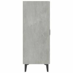 VidaXL Buffet Gris béton 70x34x90 cm Bois d'ingénierie -Buffets & bahuts Soldes image 5 812109
