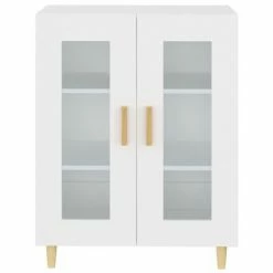 VidaXL Buffet Blanc 69,5x34x90 cm Bois d'ingénierie -Buffets & bahuts Soldes image 5 812114