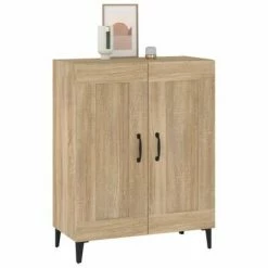 VidaXL Buffet Chêne sonoma 69,5x34x90 cm Bois d'ingénierie -Buffets & bahuts Soldes image 5 812144