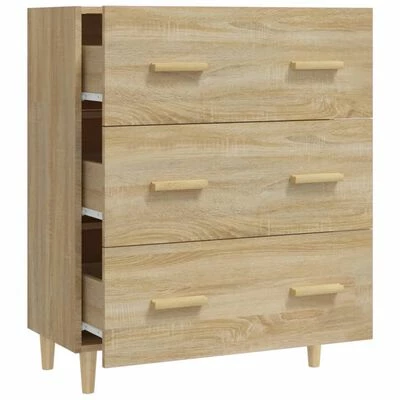 VidaXL Buffet Chêne sonoma 70x34x90 cm Bois d'ingénierie 5 VidaXL Buffet Chêne sonoma 70x34x90 cm Bois d'ingénierie – Image 5