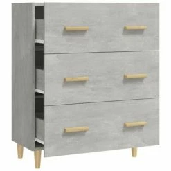 VidaXL Buffet Gris béton 70x34x90 cm Bois d'ingénierie 10 VidaXL Buffet Gris béton 70x34x90 cm Bois d'ingénierie -Buffets & bahuts Soldes image 5 812154