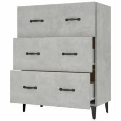 VidaXL Buffet Gris béton 69,5x34x90 cm Bois d'ingénierie 10 VidaXL Buffet Gris béton 69,5x34x90 cm Bois d'ingénierie -Buffets & bahuts Soldes image 5 812163