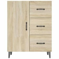 VidaXL Buffet Chêne sonoma 69,5x34x90 cm Bois d'ingénierie -Buffets & bahuts Soldes image 5 812180