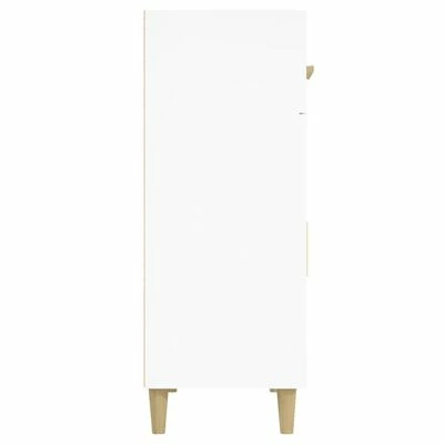 VidaXL Buffet Blanc 69,5x34x89 cm Bois d'ingénierie 5 VidaXL Buffet Blanc 69,5x34x89 cm Bois d'ingénierie – Image 5