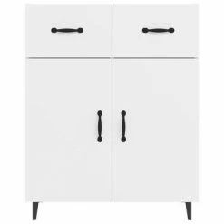 VidaXL Buffet Blanc 69,5x34x90 cm Bois d'ingénierie -Buffets & bahuts Soldes image 5 812195