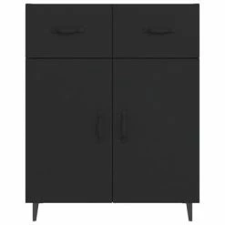 VidaXL Buffet Noir 69,5x34x90 cm Bois d'ingénierie -Buffets & bahuts Soldes image 5 812196