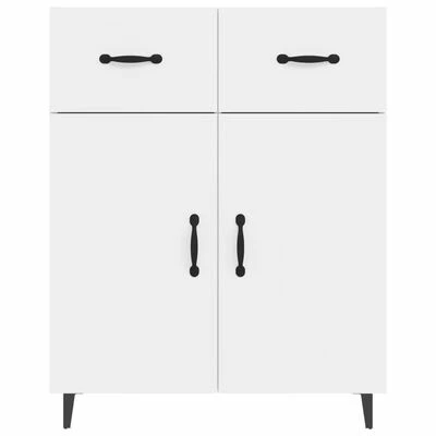 VidaXL Buffet Blanc brillant 69,5x34x90 cm Bois d'ingénierie 5 VidaXL Buffet Blanc brillant 69,5x34x90 cm Bois d'ingénierie – Image 5