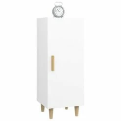 VidaXL Buffet Blanc 34,5x34x90 cm Bois d'ingénierie -Buffets & bahuts Soldes image 5 812321