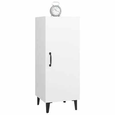 VidaXL Buffet Blanc 34,5x34x90 cm Bois d'ingénierie 5 VidaXL Buffet Blanc 34,5x34x90 cm Bois d'ingénierie – Image 5