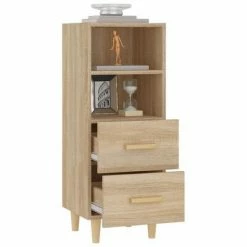VidaXL Buffet Chêne sonoma 34,5x34x90 cm Bois d'ingénierie -Buffets & bahuts Soldes image 5 812360