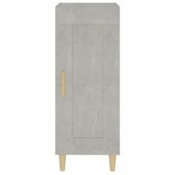 VidaXL Buffet Gris béton 34,5x34x90 cm Bois d'ingénierie -Buffets & bahuts Soldes image 5 812415