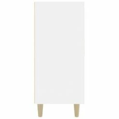 VidaXL Buffet Blanc brillant 90x34x80 cm Bois d'ingénierie -Buffets & bahuts Soldes image 5 812498