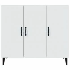 VidaXL Buffet Blanc 90x34x80 cm Bois d'ingénierie -Buffets & bahuts Soldes image 5 812501