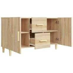 VidaXL Buffet Chêne sonoma 100x36x60 cm Bois d'ingénierie -Buffets & bahuts Soldes image 5 812513