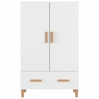 VidaXL Buffet Blanc 70x31x115 cm Bois d'ingénierie 5 VidaXL Buffet Blanc 70x31x115 cm Bois d'ingénierie – Image 5