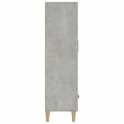 VidaXL Buffet Gris béton 70x31x115 cm Bois d'ingénierie -Buffets & bahuts Soldes image 5 812532
