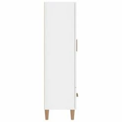 VidaXL Buffet Blanc brillant 70x31x115 cm Bois d'ingénierie -Buffets & bahuts Soldes image 5 812534