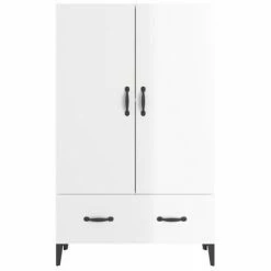VidaXL Buffet Blanc brillant 70x31x115 cm Bois d'ingénierie 10 VidaXL Buffet Blanc brillant 70x31x115 cm Bois d'ingénierie -Buffets & bahuts Soldes image 5 812543