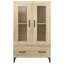 VidaXL Buffet Chêne sonoma 70x31x115 cm Bois d'ingénierie -Buffets & bahuts Soldes image 5 812558