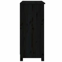 VidaXL Buffet Noir 70x35x80 cm Bois massif de pin -Buffets & bahuts Soldes image 5 813723