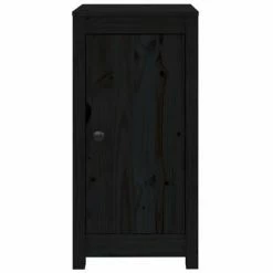 VidaXL Buffet Noir 40x35x80 cm Bois massif de pin -Buffets & bahuts Soldes image 5 813732
