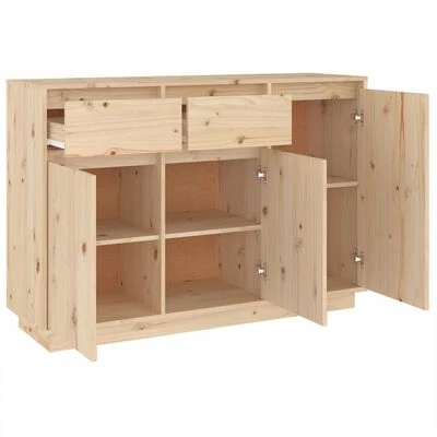 VidaXL Buffet 110x34x75 cm Bois massif de pin 5 VidaXL Buffet 110x34x75 cm Bois massif de pin – Image 5