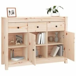 VidaXL Buffet 100x35x74 cm Bois massif de pin 10 VidaXL Buffet 100x35x74 cm Bois massif de pin -Buffets & bahuts Soldes image 5 814554
