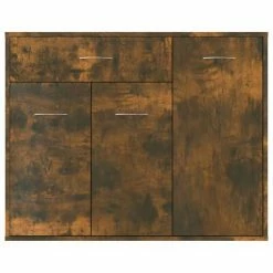 VidaXL Buffet Chêne fumé 88x30x70 cm Bois d'ingénierie -Buffets & bahuts Soldes image 5 815366