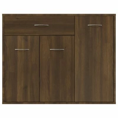 VidaXL Buffet Chêne marron 88x30x70 cm Bois d'ingénierie 5 VidaXL Buffet Chêne marron 88x30x70 cm Bois d'ingénierie – Image 5